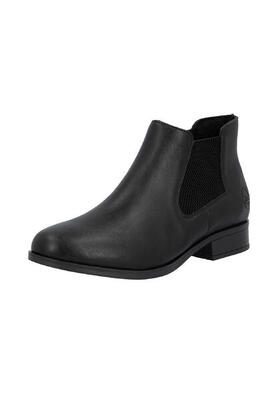 Rieker Damen Chelsea Boot Stiefelette Stiefel 77050-00 schwarz