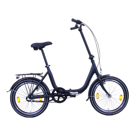 Rower składak miejski 20" Kronan 3 biegowy czarny