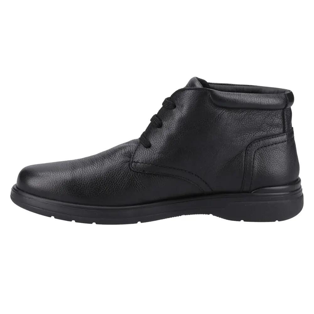 Mens Malcolm Leather Chukka Boots (Black) 3/5