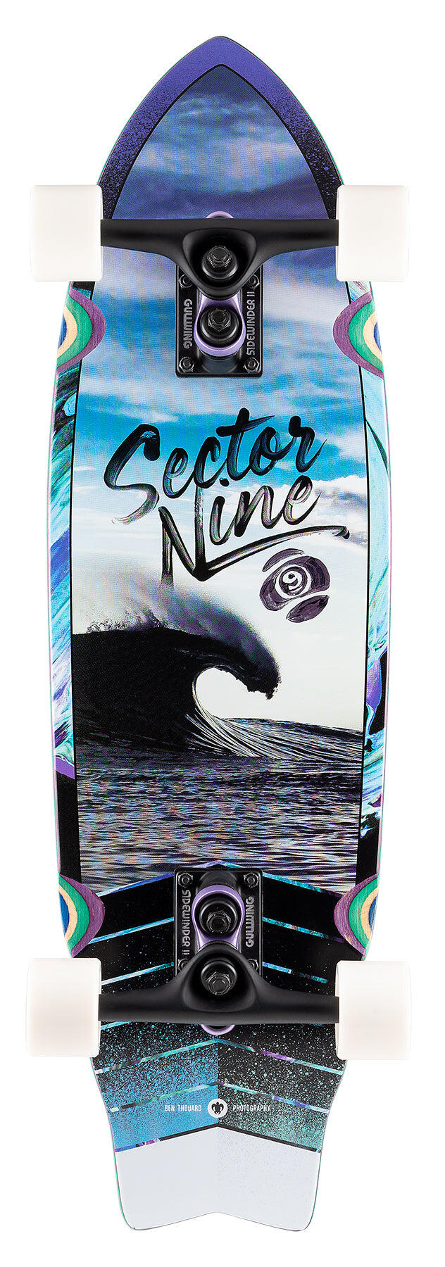 SECTOR 9 Longboard completo Wavepark Carver Shadow