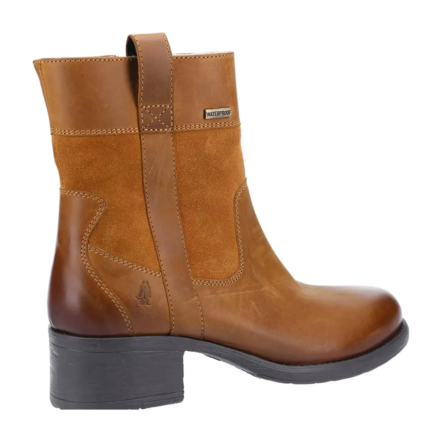 Womens/Ladies Saskia Leather Boots (Tan) 2/4
