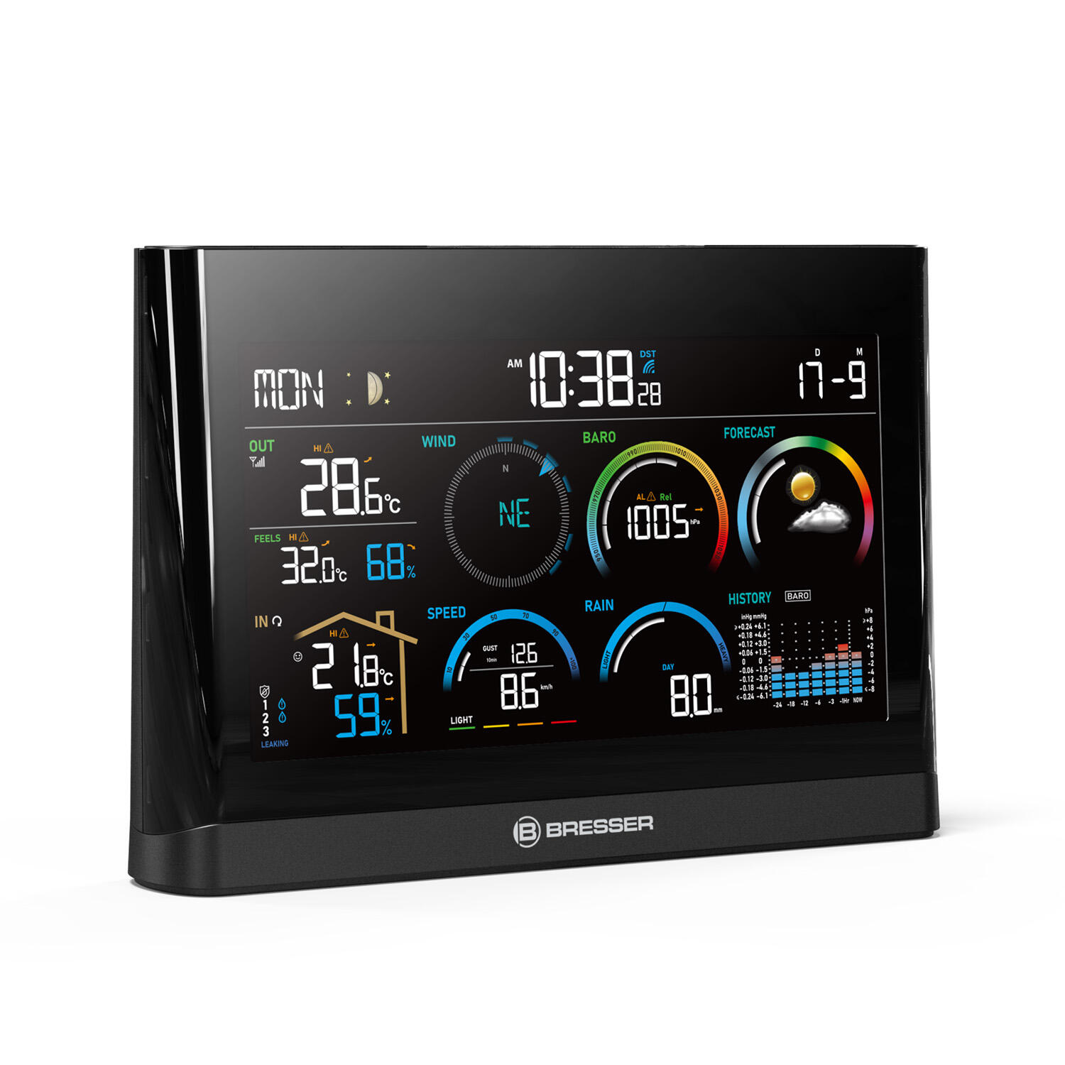 Premium Komfort 5-en-1 Station météo professionnelle 3/7