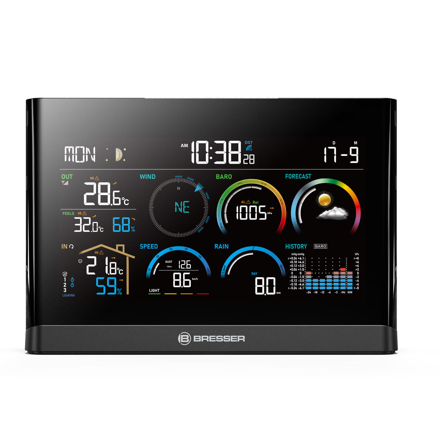 Premium Komfort 5-en-1 Station météo professionnelle 2/7