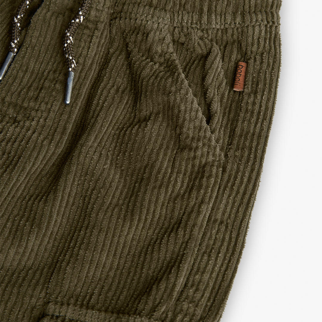 Pantalón Gimnasia Niño Boboli Verde 3/4
