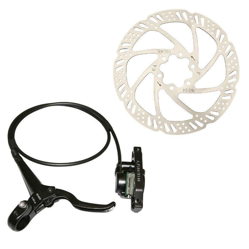 Tektro - Frein A Disque Hydraulique Avant Avec Disque Et Adaptateur Kit Utilise Les Plaqu - Disque De Frein - Noir - Taille Unique - Decathlon