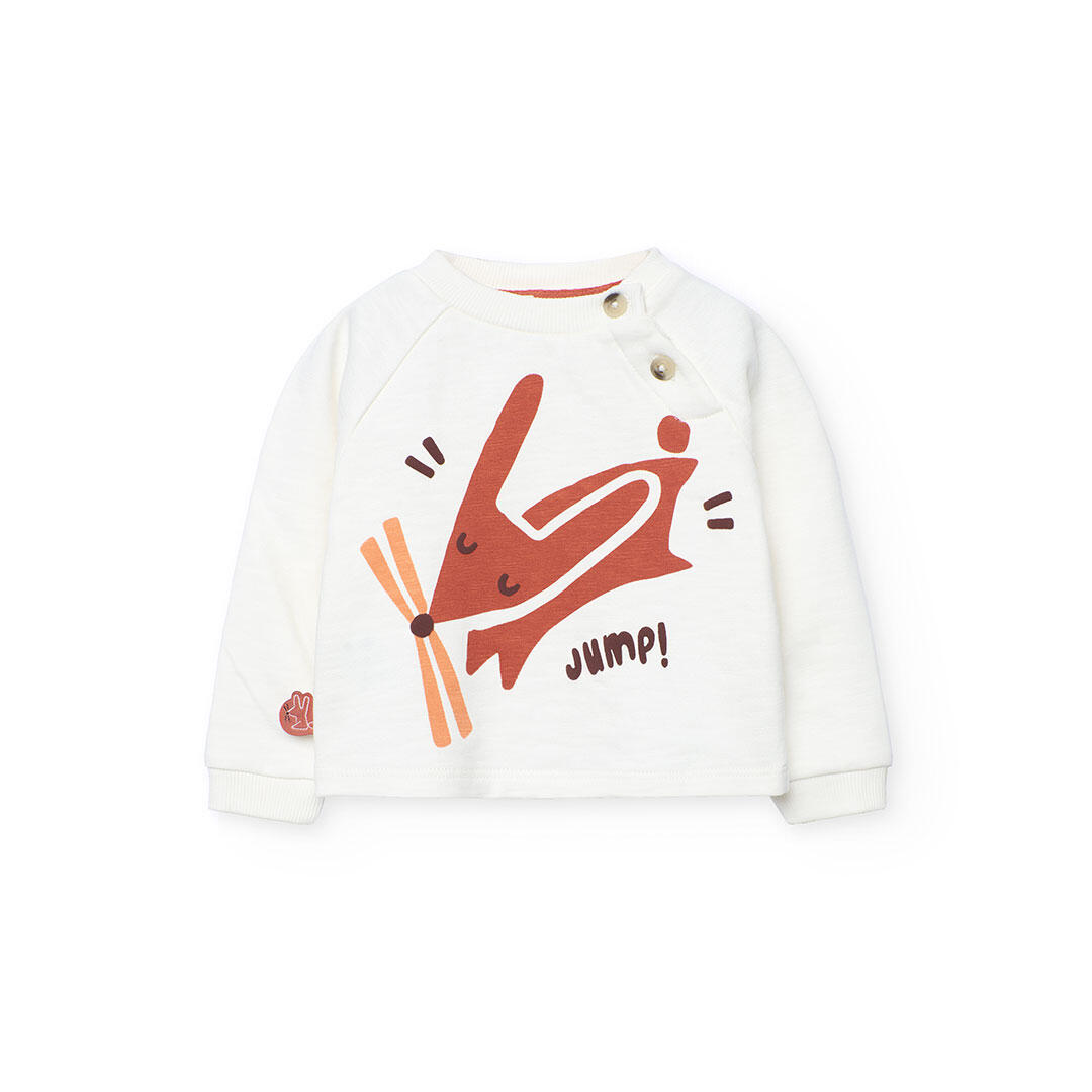 Conjunto Gimnasia Bebé Boboli Blanco 3/7