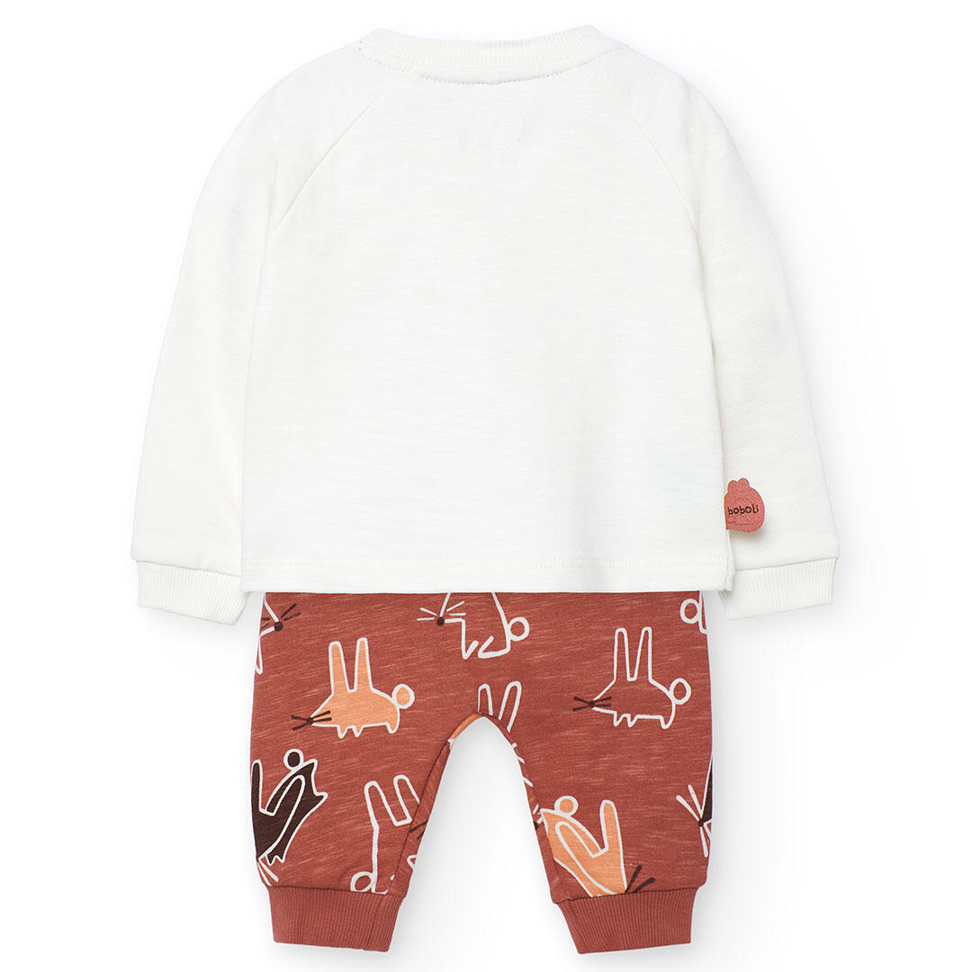 Conjunto Gimnasia Bebé Boboli Blanco 2/7