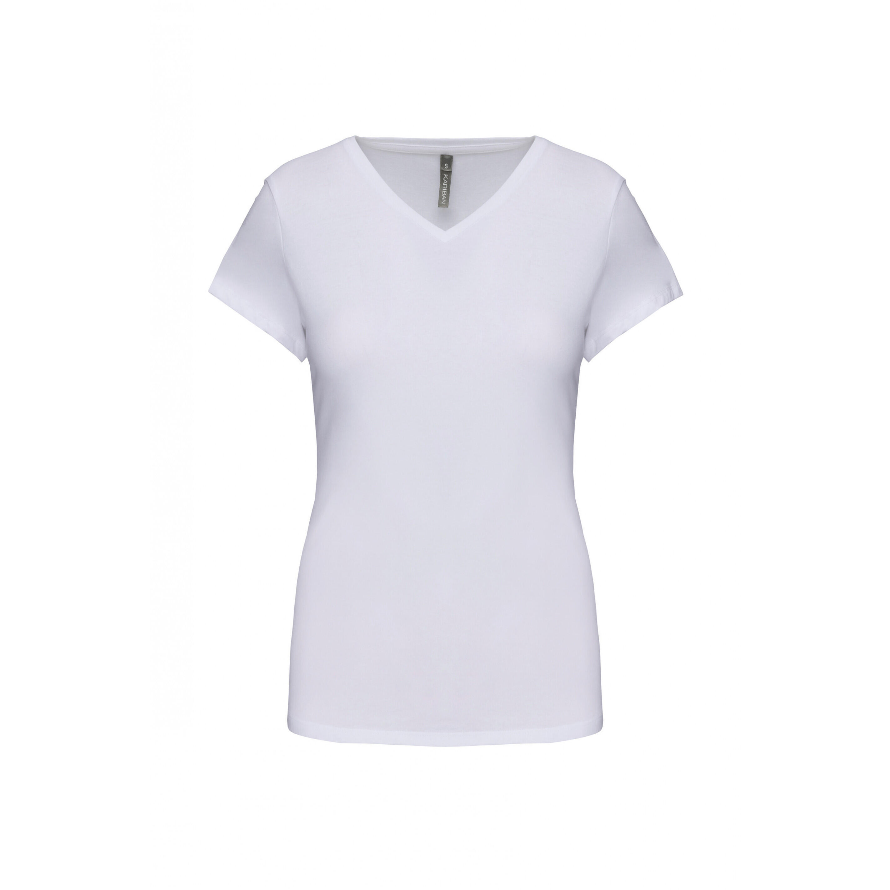 KARIBAN T-shirt da donna con scollo a V Kariban