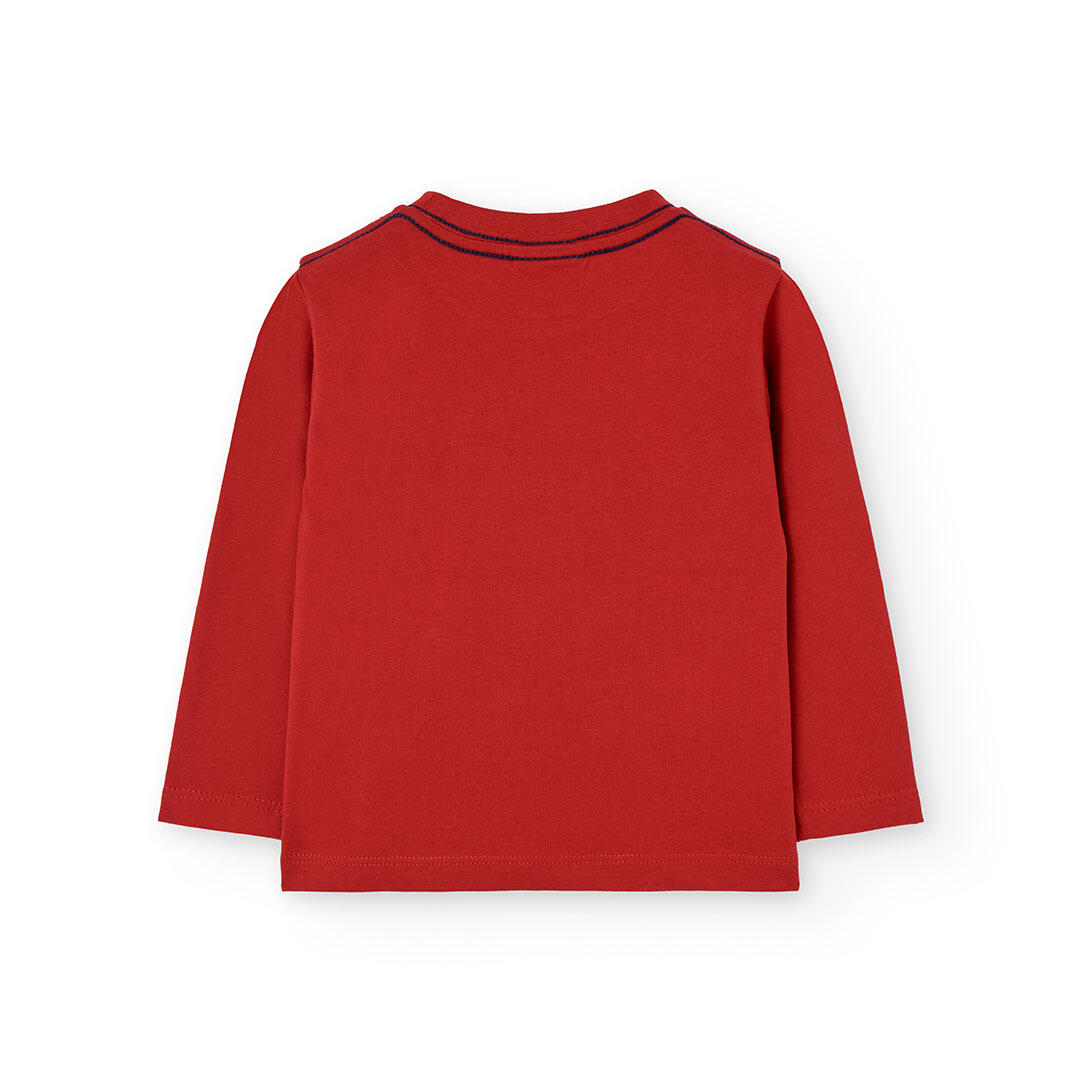 Camiseta Gimnasia Niño Boboli Rojo 2/4