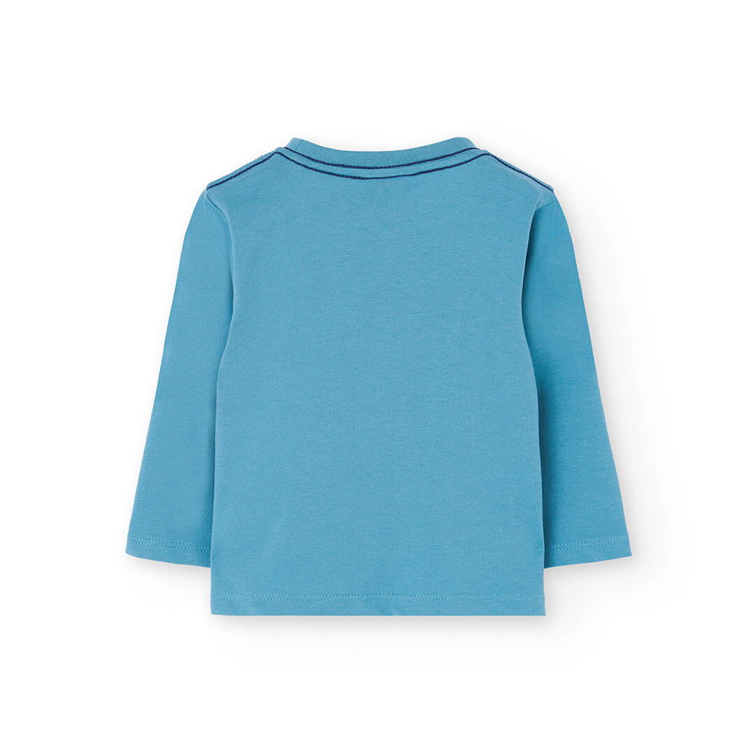 Camiseta Gimnasia Niño Boboli Azul 2/4