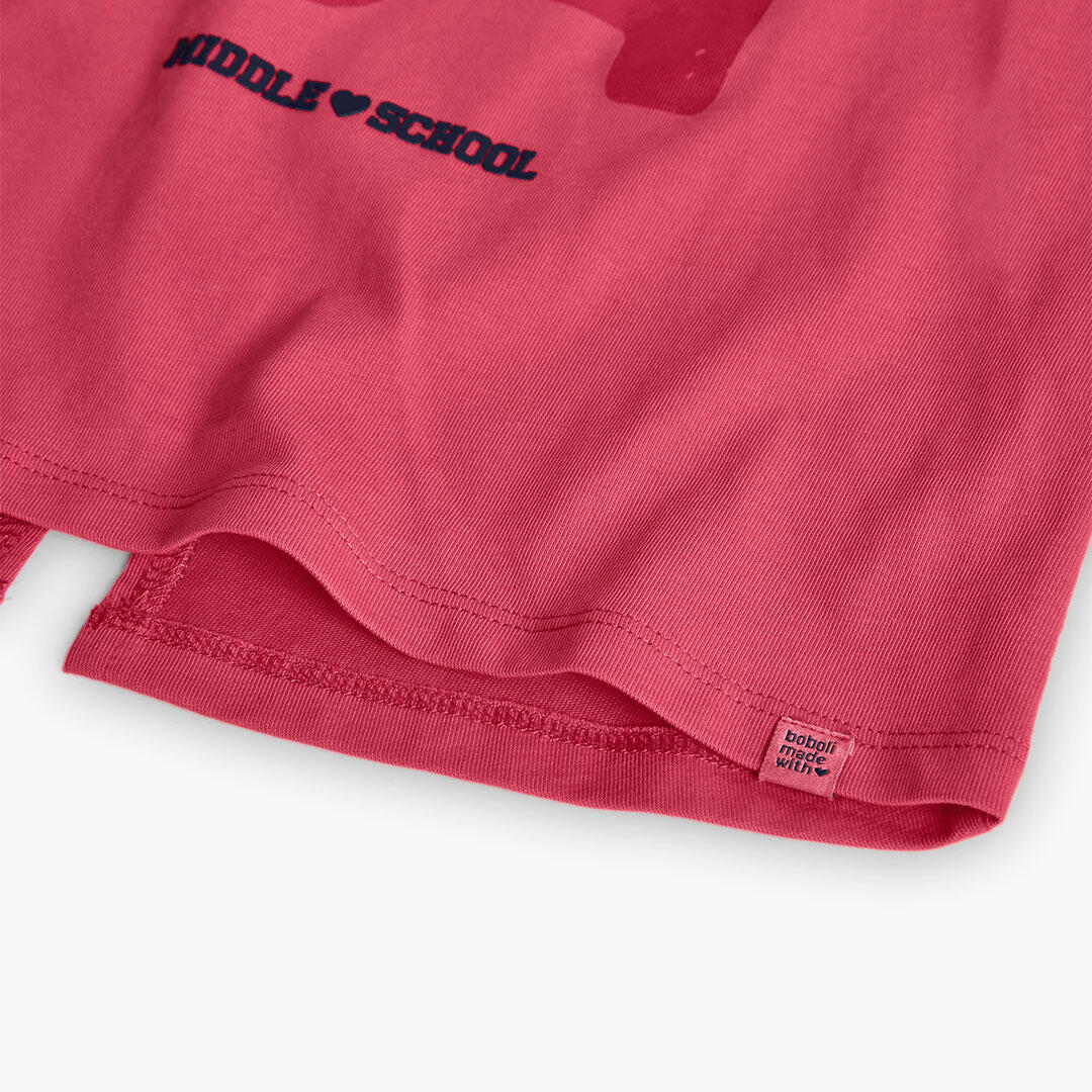 Camiseta Gimnasia Niña Boboli Rojo 4/4