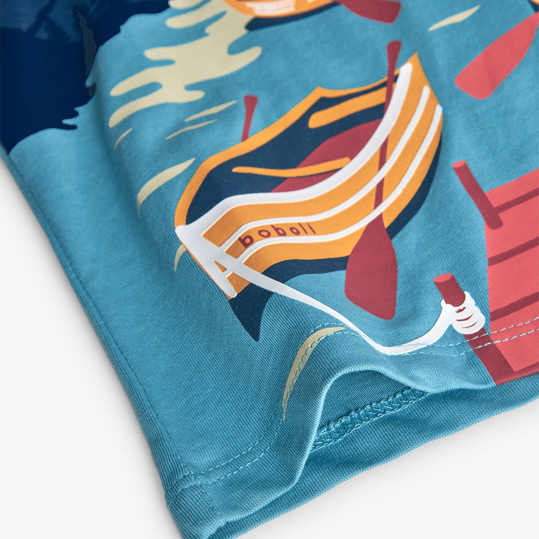 Camiseta Gimnasia Niño Boboli Azul 4/4