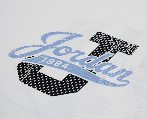 T-shirt ragazza jordan distressed colligiate - bianco 3/5
