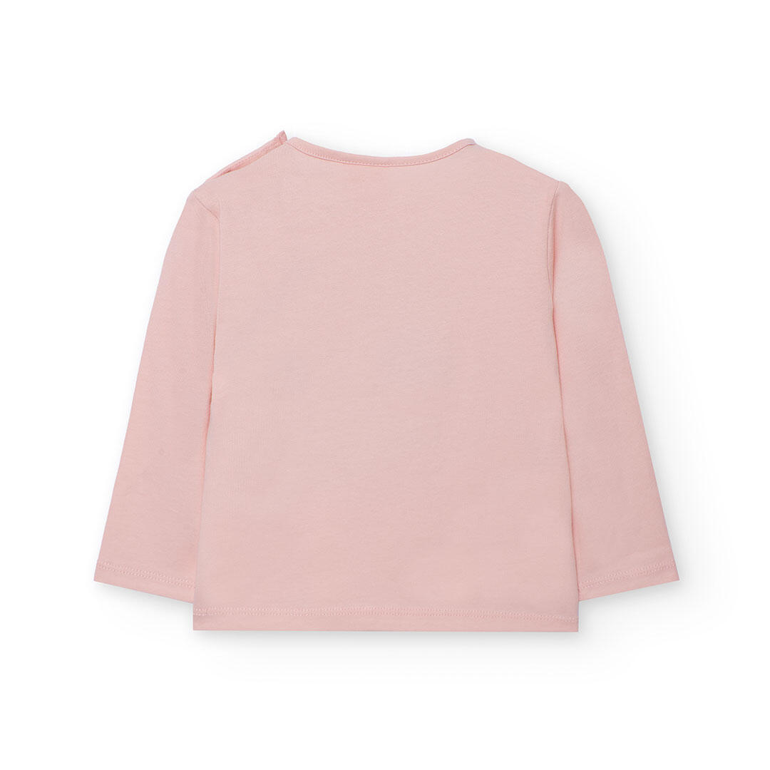 Camiseta Gimnasia Niña Boboli Rosa 2/4