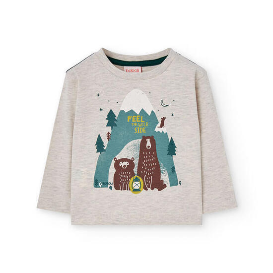 Camiseta Gimnasia Bebé Boboli Beige