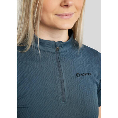 T-shirt equitazione da donna Montar Cilia Jacquard