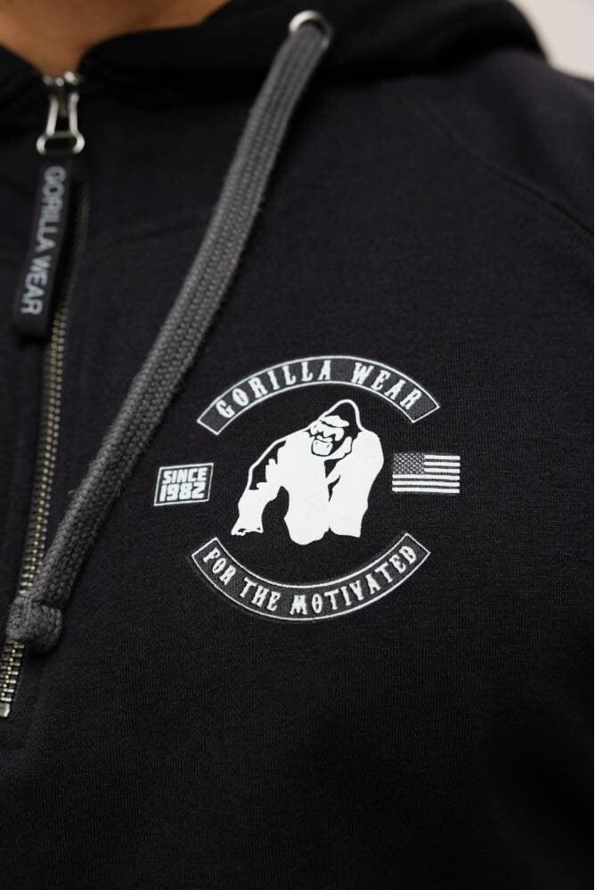 Huntley Felpa senza maniche con cappuccio - Nero 3/6