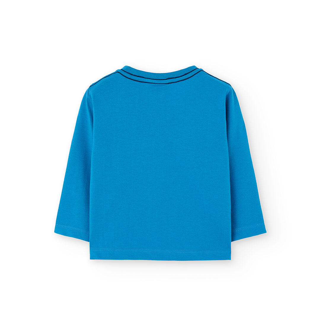 Camiseta Gimnasia Niño Boboli Azul 2/4