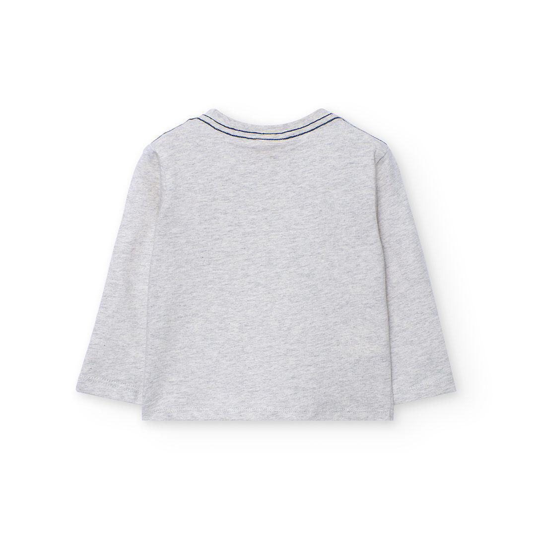 Camiseta Gimnasia Niño Boboli Gris 2/4