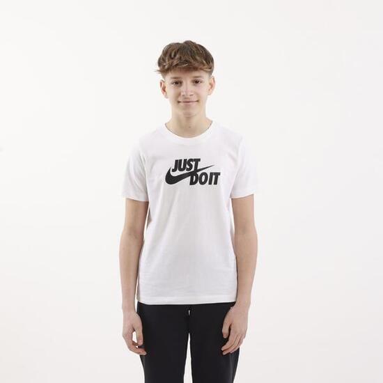 T-shirt ragazzo nike just do it - bianco