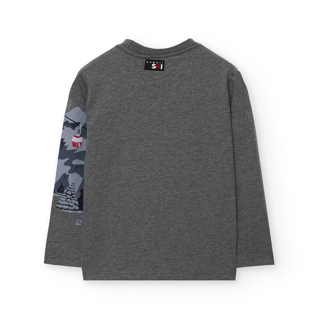 Camiseta Gimnasia Niño Boboli Gris 2/4