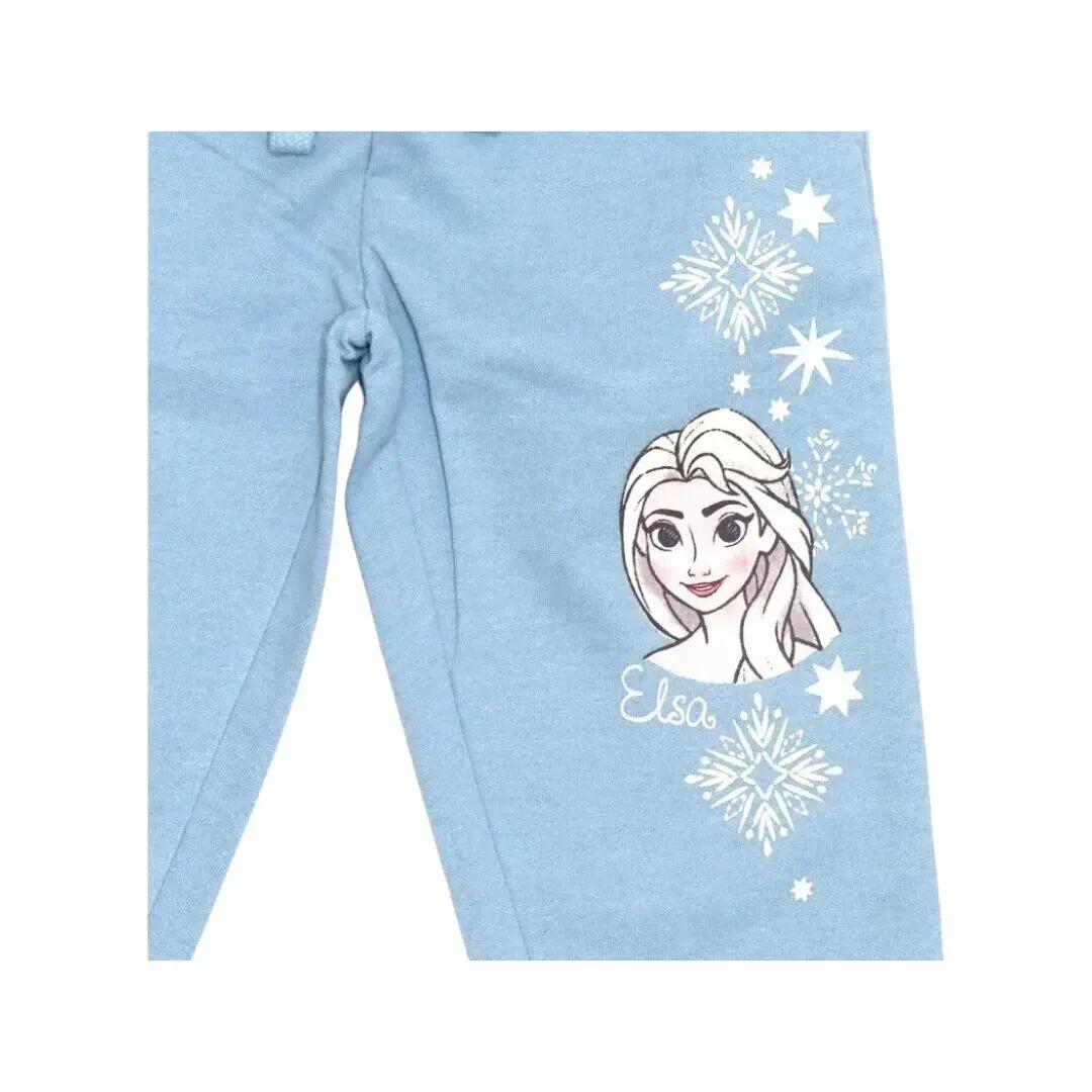 Pantaloni trening fete, albastru, buzunare laterale, Frozen 3/3