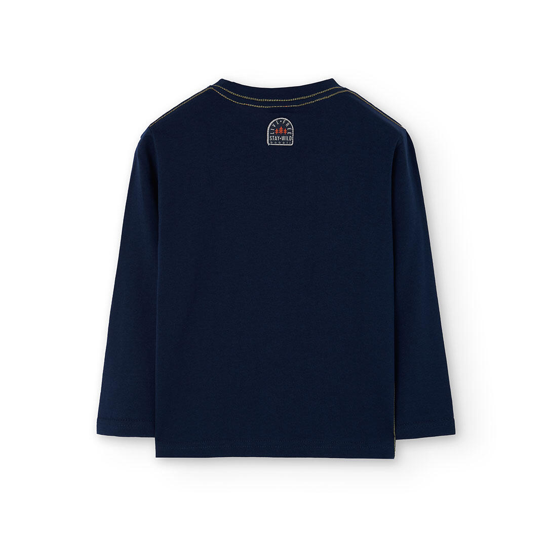 Camiseta Gimnasia Niño Boboli Azul 2/4