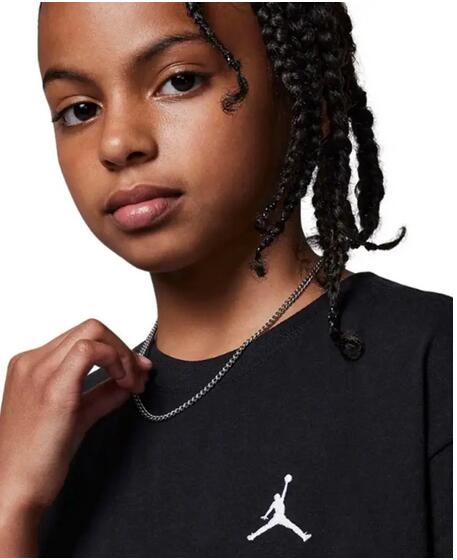 T-shirt ragazza jordan brooklyn essentials - nero 3/3