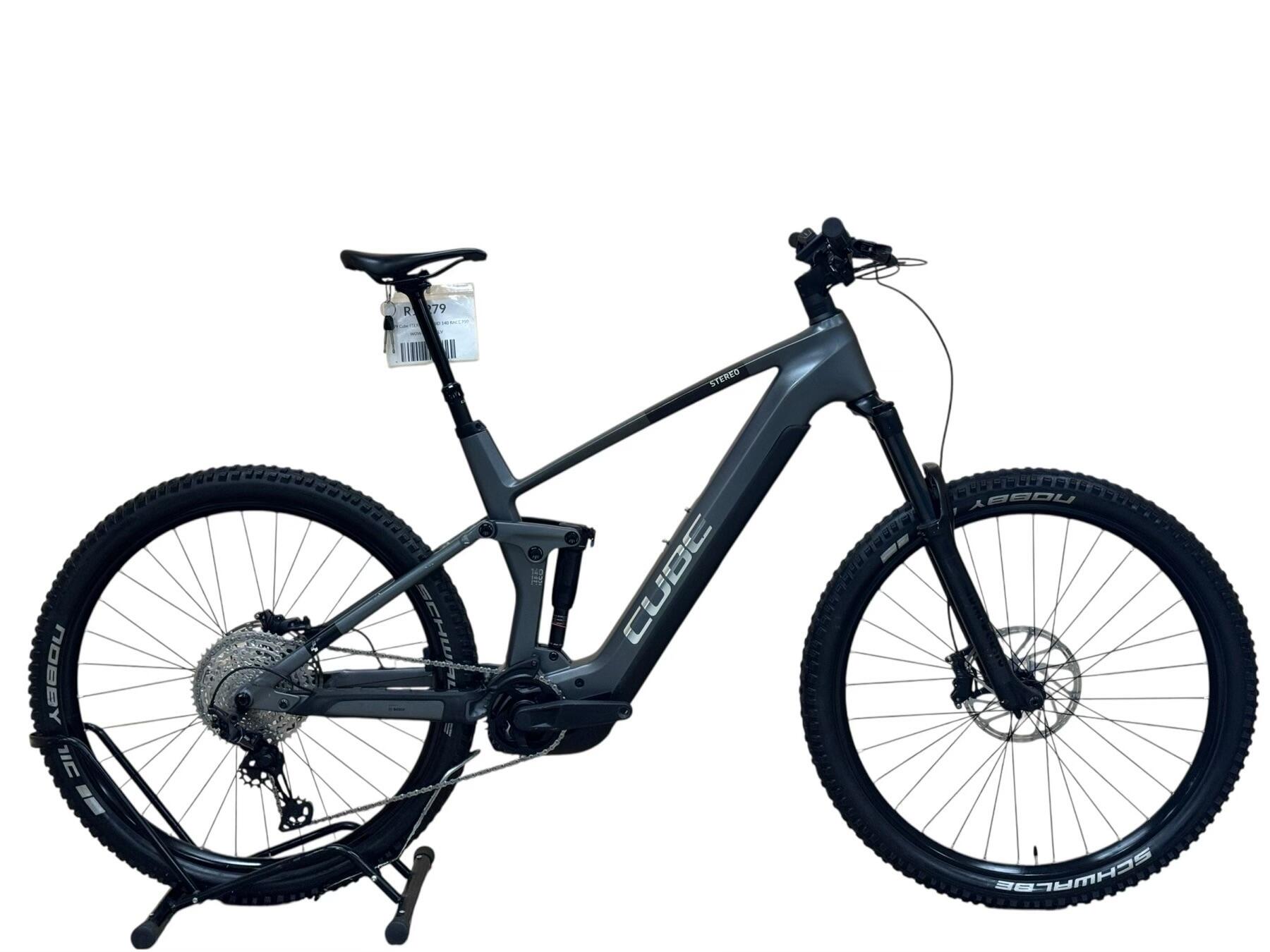 CUBE Segunda vida-Bicicletas de E- montanha Cube Stereo Hybrid 140 HPC Race-Como novo
