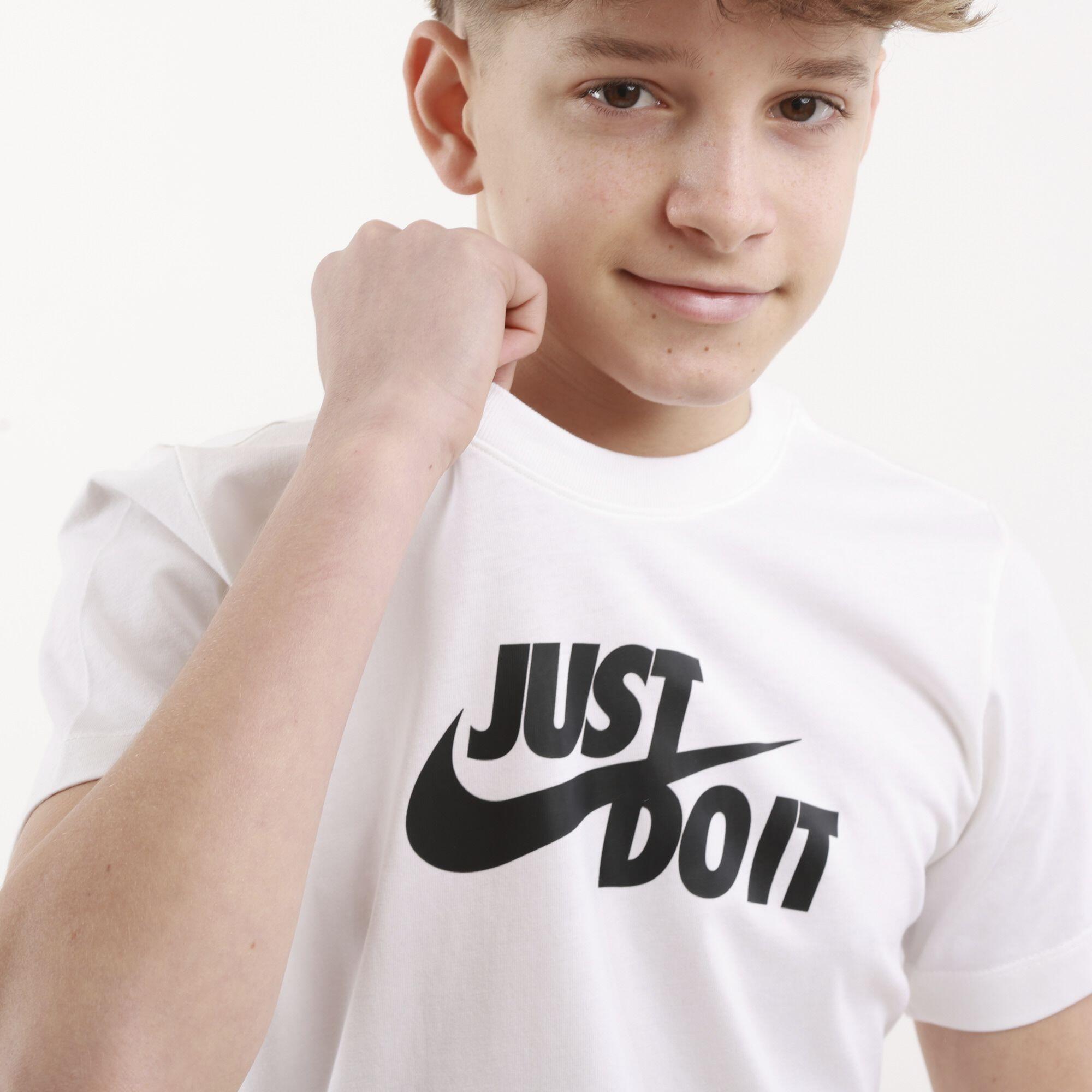 T-shirt junior nike bianco 4/4