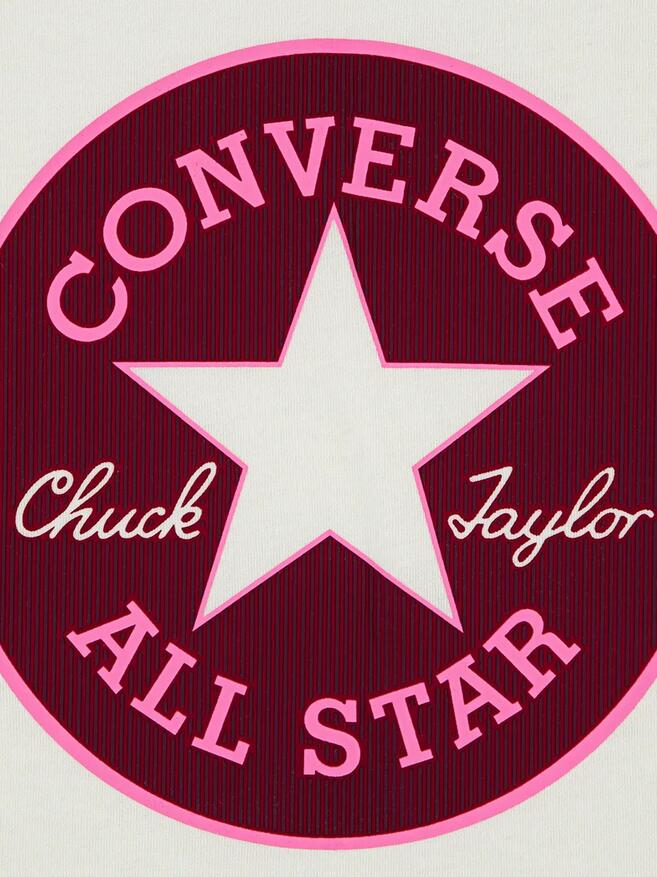 T-shirt ragazza converse youth dissected classic - beige 4/4