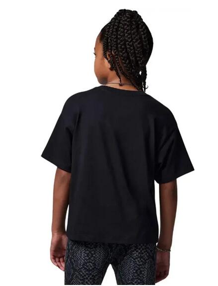 T-shirt ragazza jordan brooklyn essentials - nero 2/3