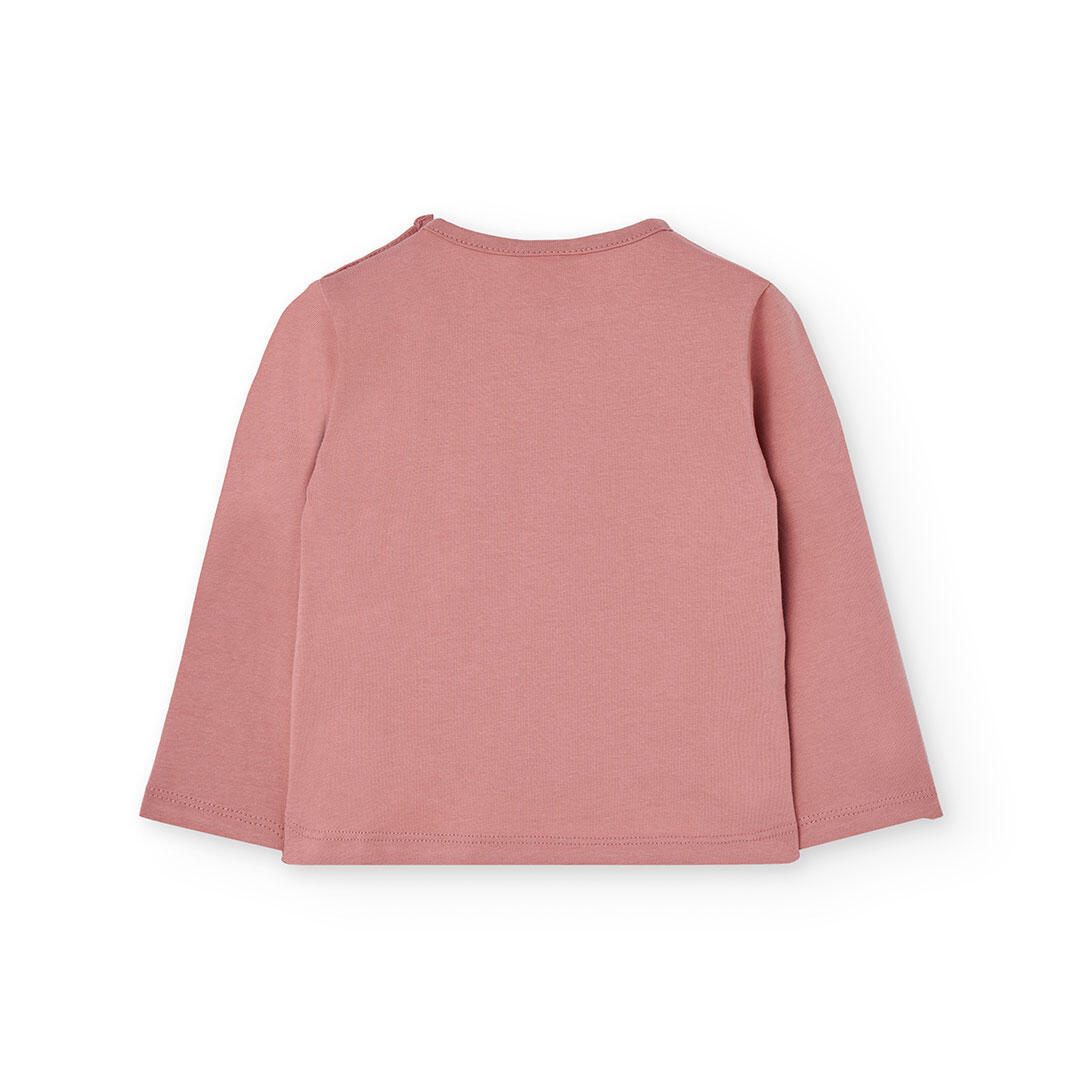 Camiseta Gimnasia Niña Boboli Rosa 2/4