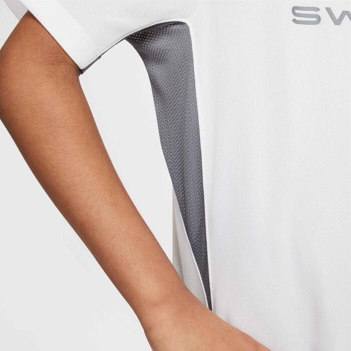 T-shirt ragazzo nike swoosh dri-fit - bianco 6/7
