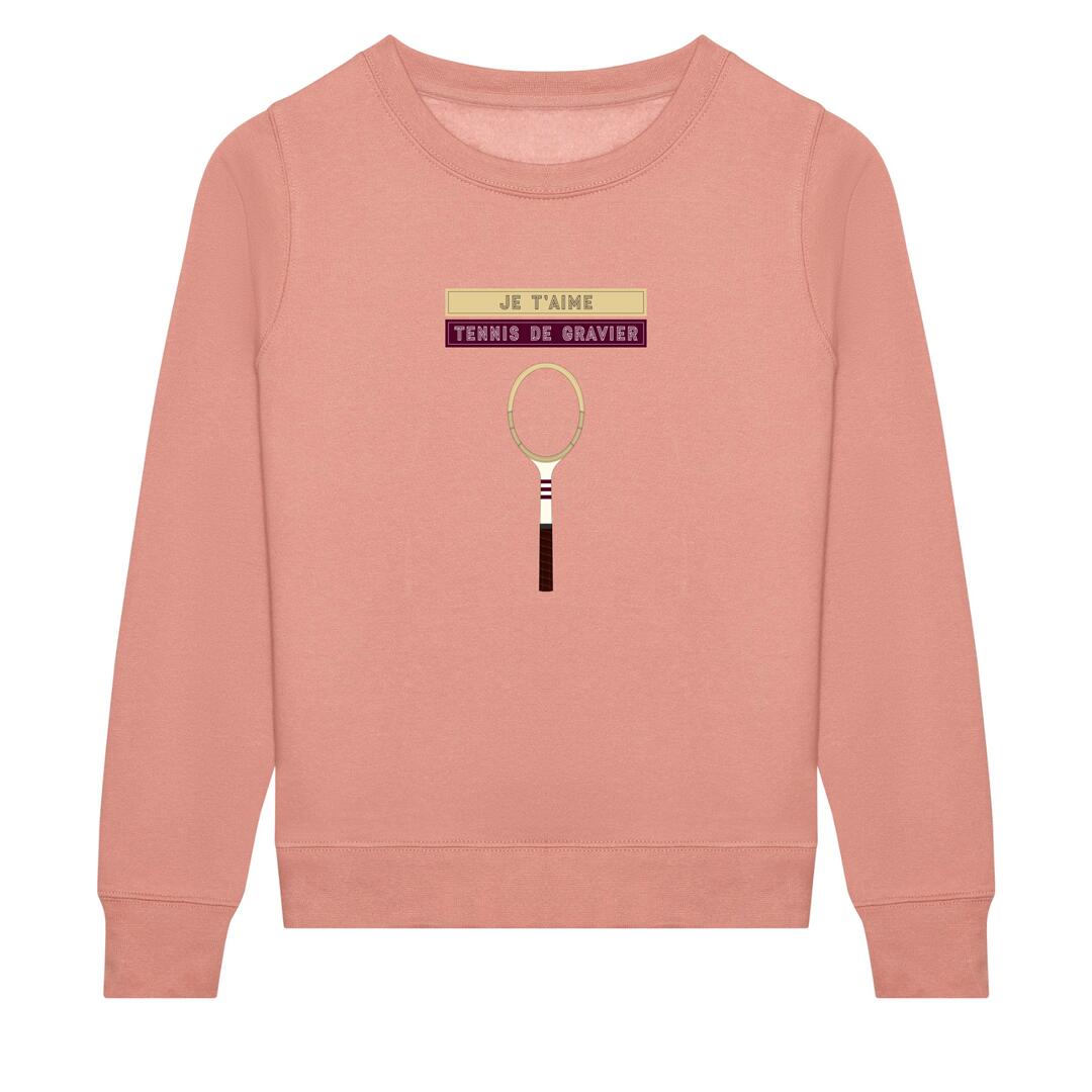Dames tennis sweater - Je t'aime tennis de gravier 5/7