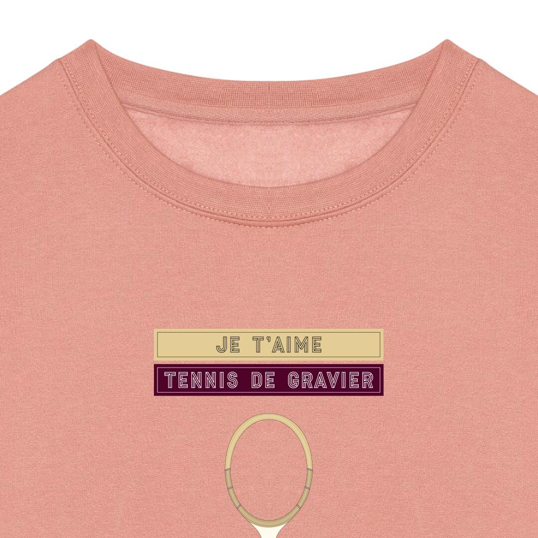 Dames tennis sweater - Je t'aime tennis de gravier 6/7