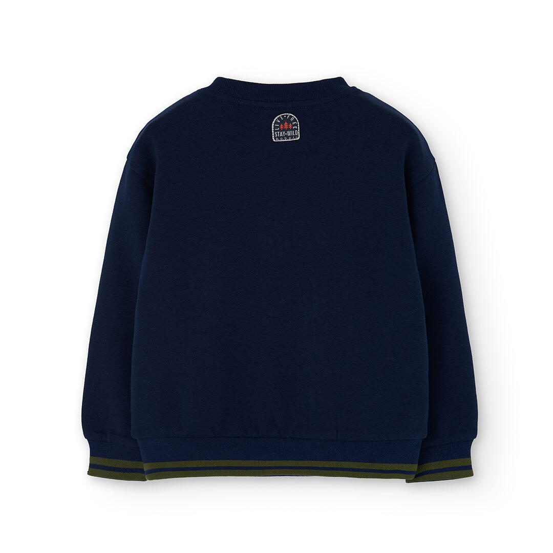 Sudadera Gimnasia Niño Boboli Azul 2/4