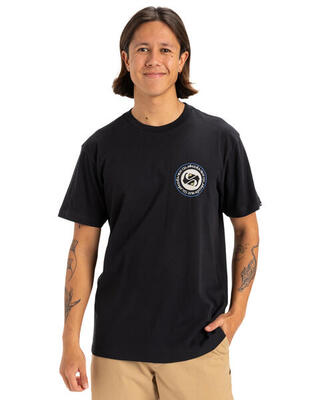 T-shirt met korte mouw circle back schwarz heren