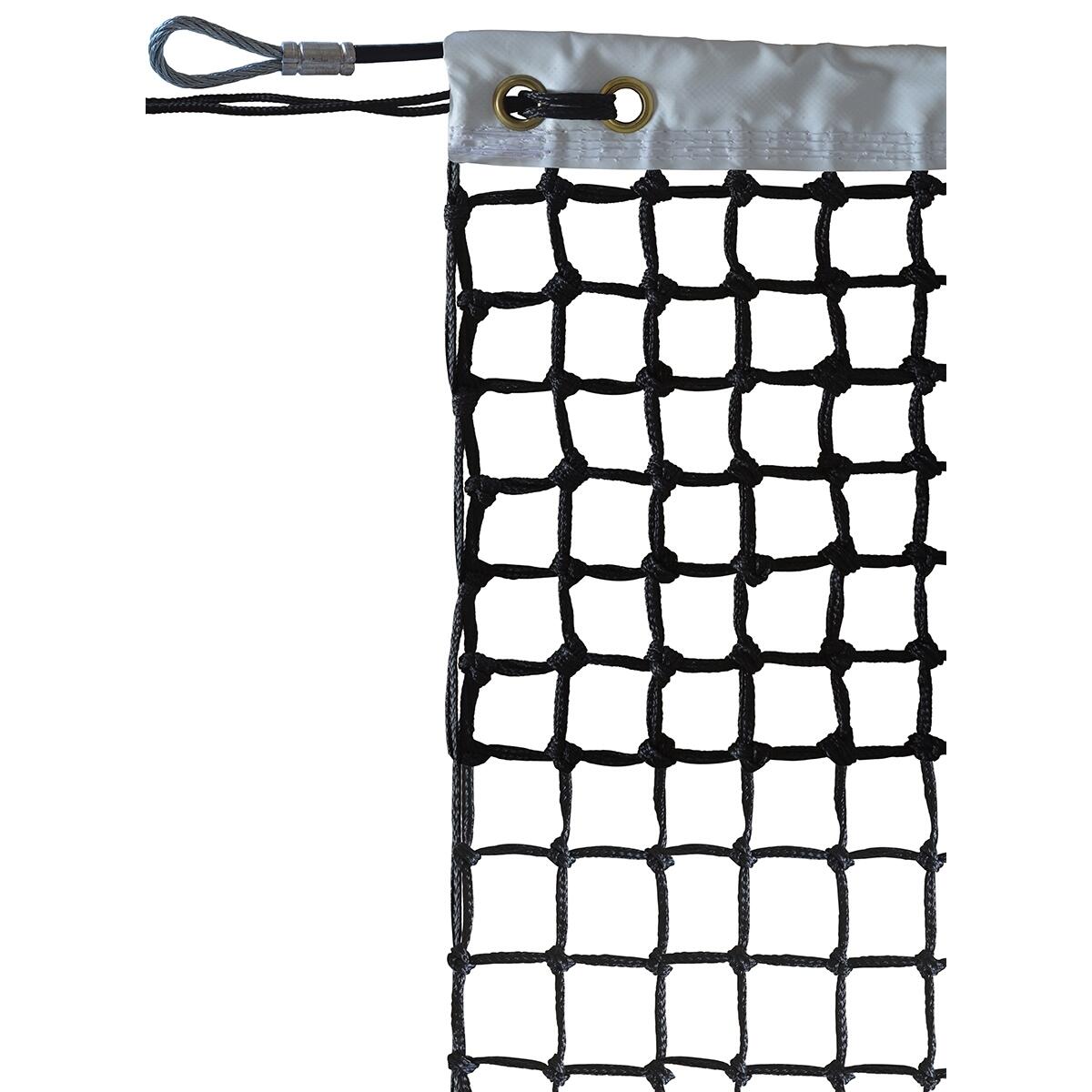 Sporti France - Filet Tennis Roland Garros Pe Tressé 3mm Maille 40 Doublé Sur 7 Rangs Emdé - Filet De Tennis - Noir - Taille Unique - Decathlon