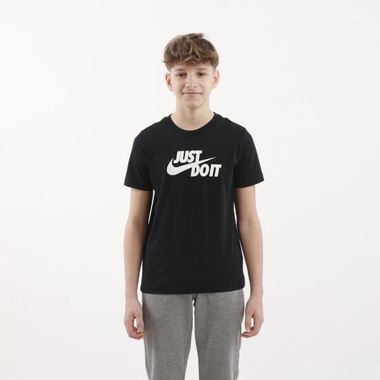T-shirt ragazzo nike just do it - nero