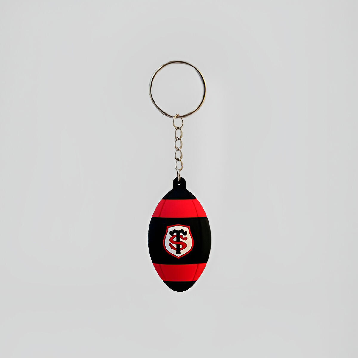 STADE TOULOUSAIN Chaveiro Bola De Rugby Stade Toulousain Couro