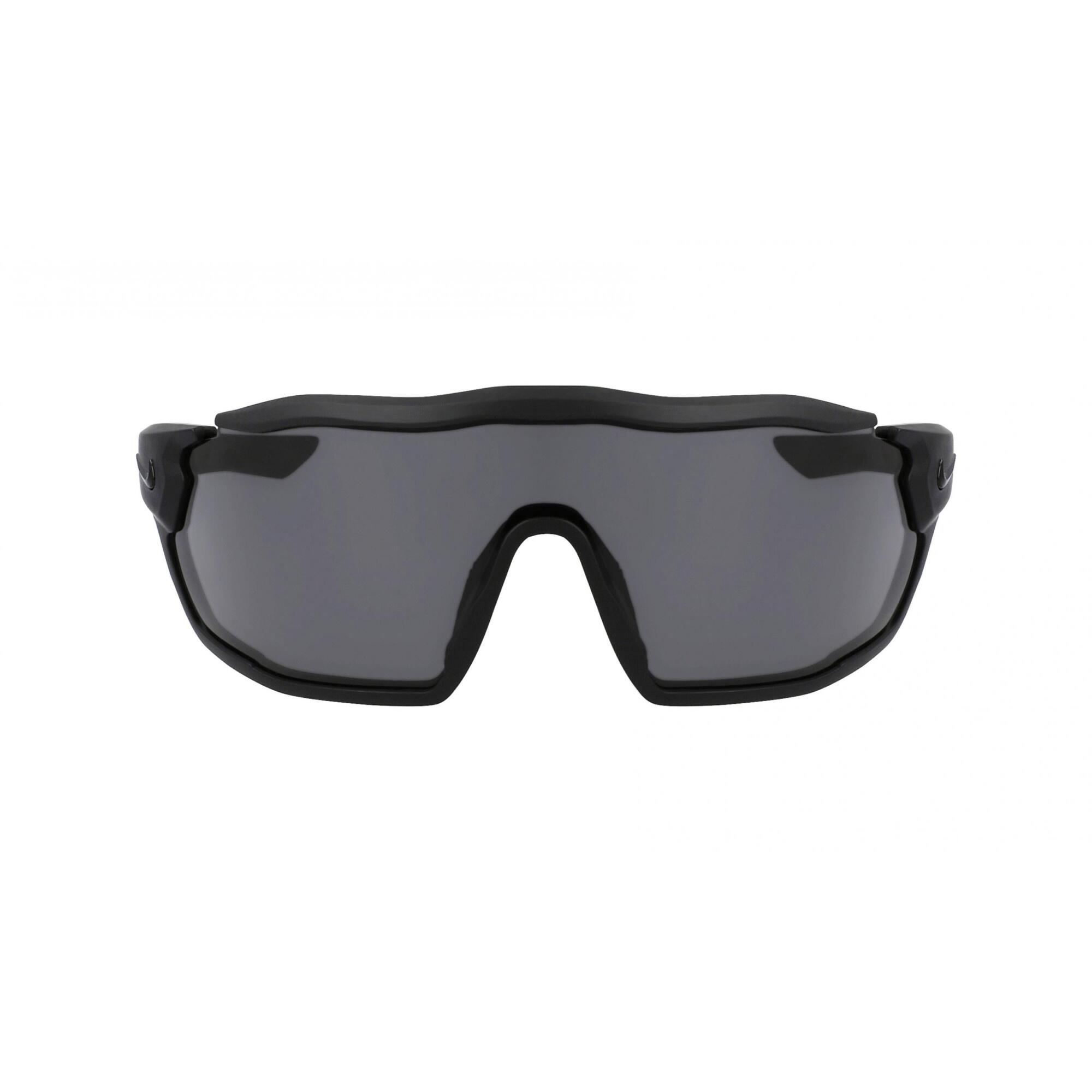 NIKE Adulto Unisex Occhiali Da Sole Nike Show X Rush Nero Opaco Grigio Scuro