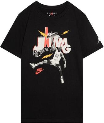 T-shirt ragazzo air jordan jdb mj jamming - nero