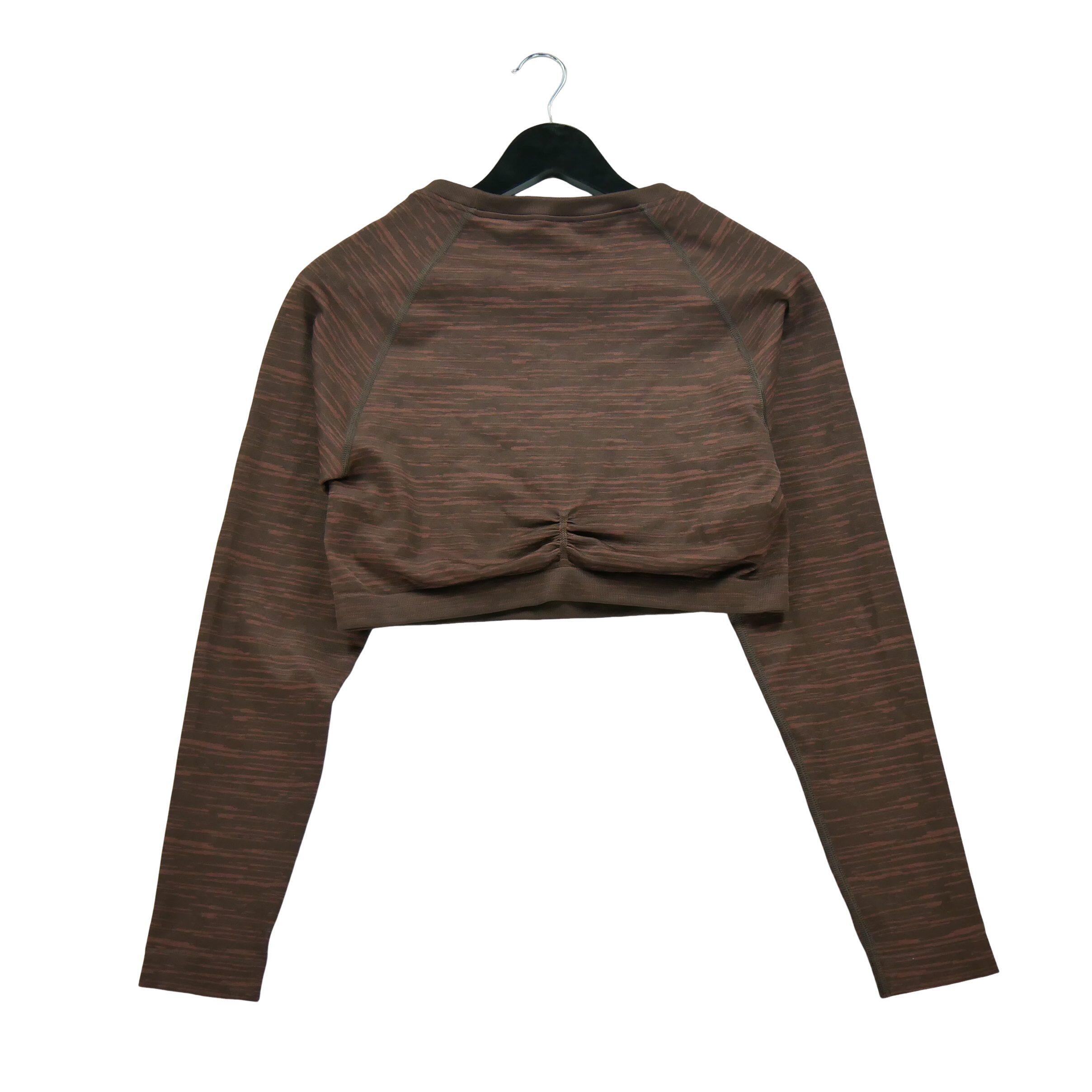 Reconditionné - T-shirt Femme Fitness Yoga Marron - Excellent 2/5