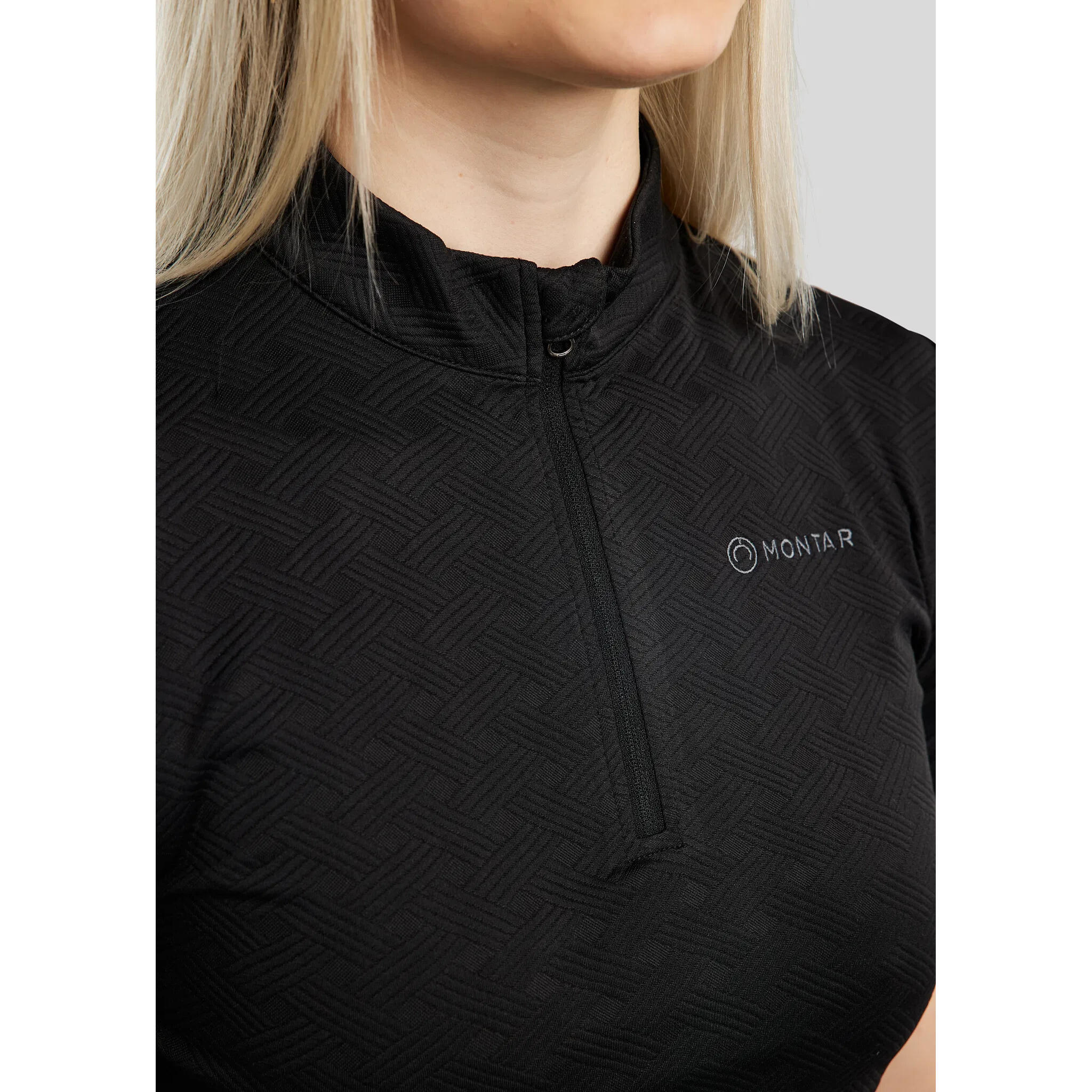 Maillot équitation femme Montar Cilia Jacquard 3/4