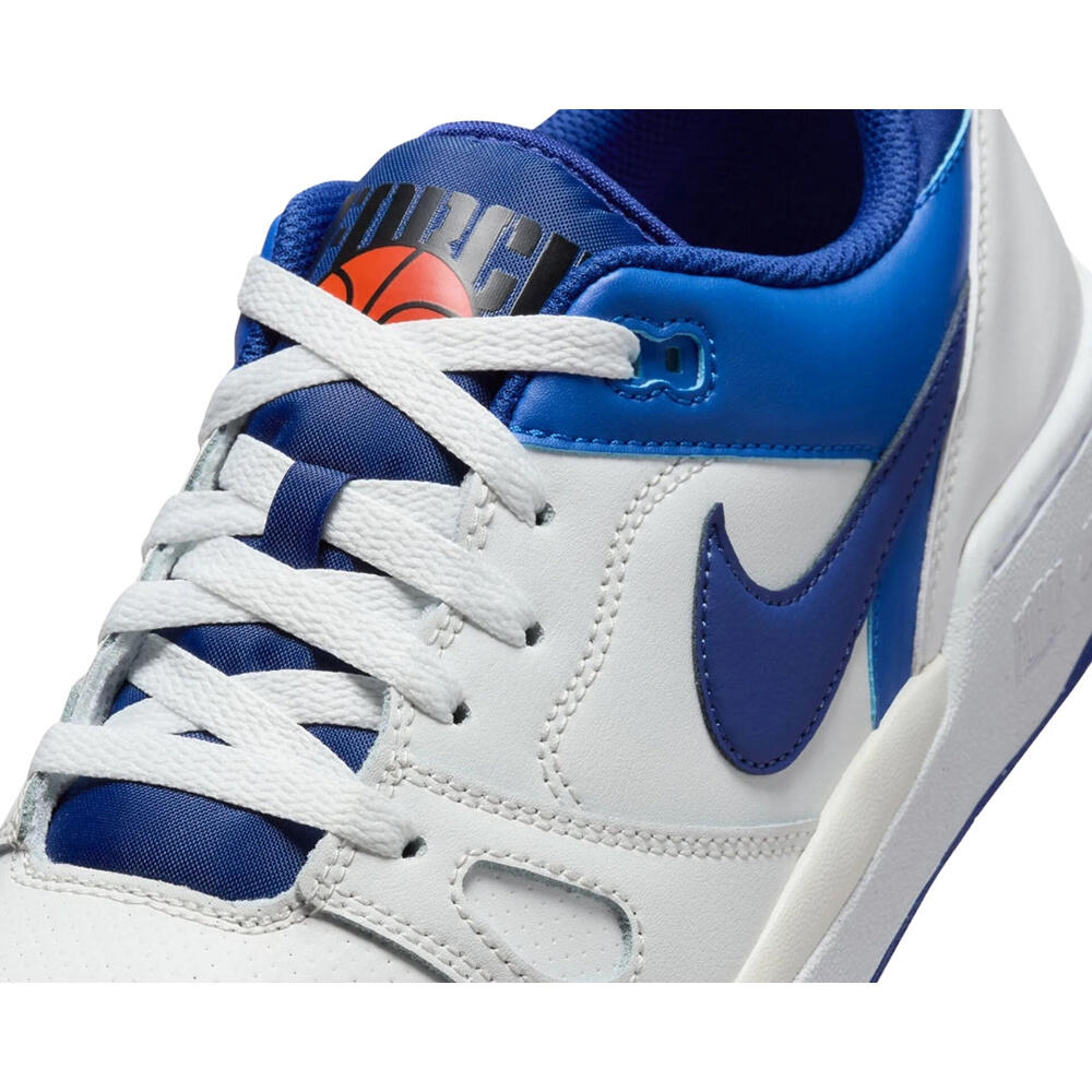 Heren Full Force Leather Lage Sportschoenen (Royaal Blauw, Wit) 3/5