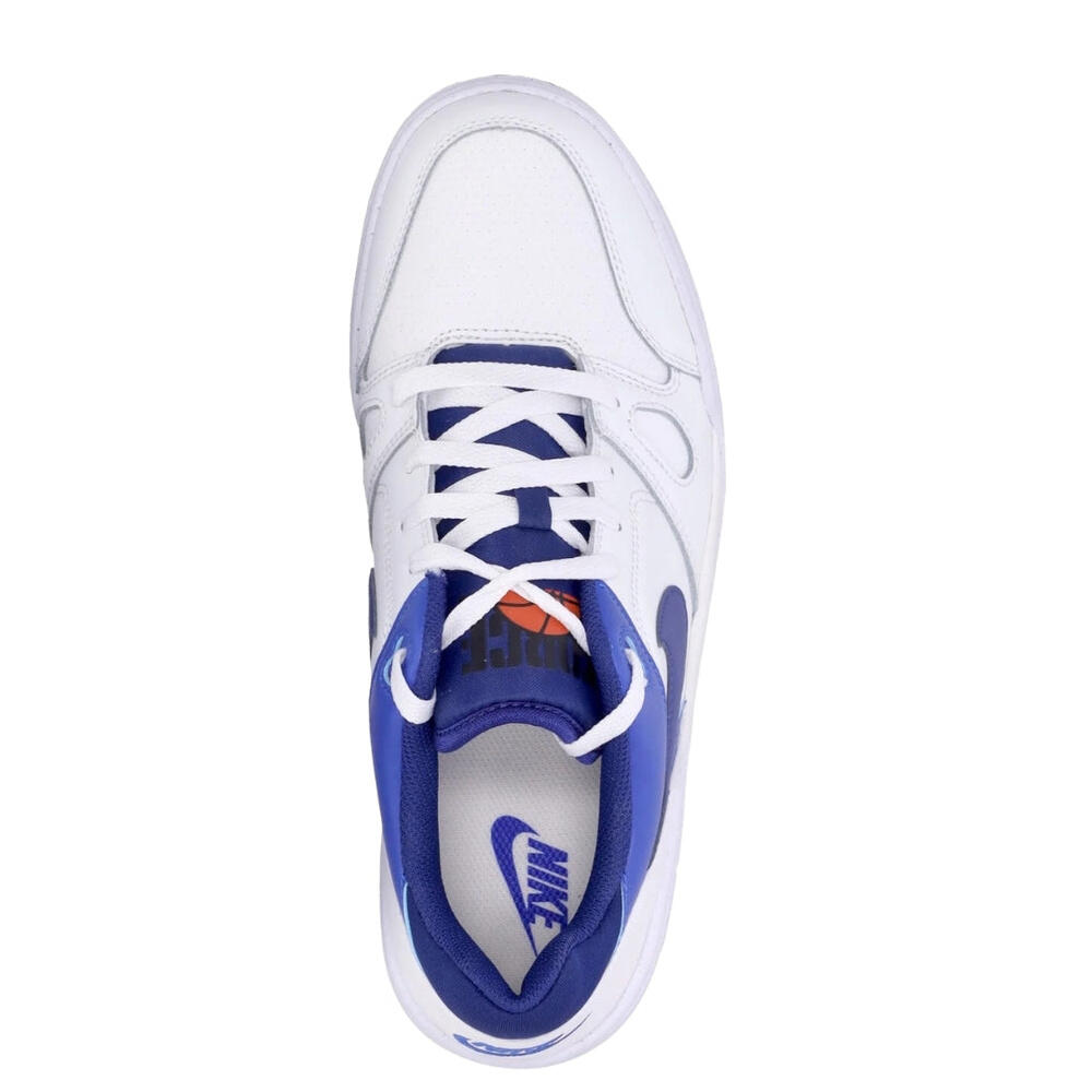Heren Full Force Leather Lage Sportschoenen (Royaal Blauw, Wit) 4/5