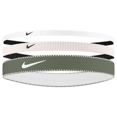 Fascia Per Capelli Misto Misura Confezione 3 Nike Classic Bianco Nero