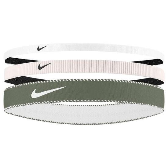 Fascia Per Capelli Misto Misura Confezione 3 Nike Classic Bianco Nero