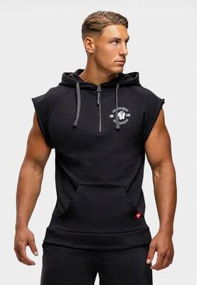 Huntley sleeveless hoodie - zwart